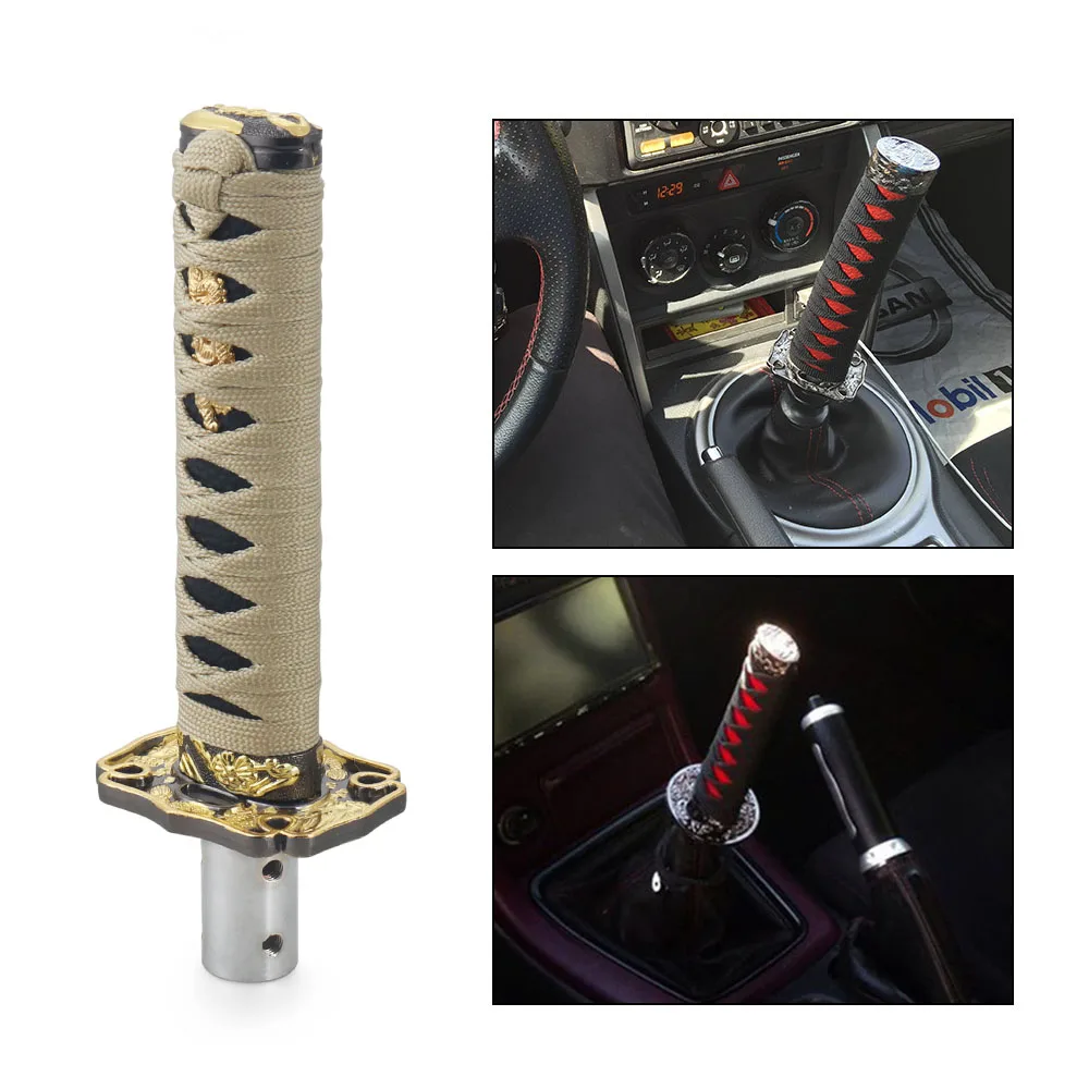 Universal JDM pomo de cambio Katana Samurai ponderado - imagen 5