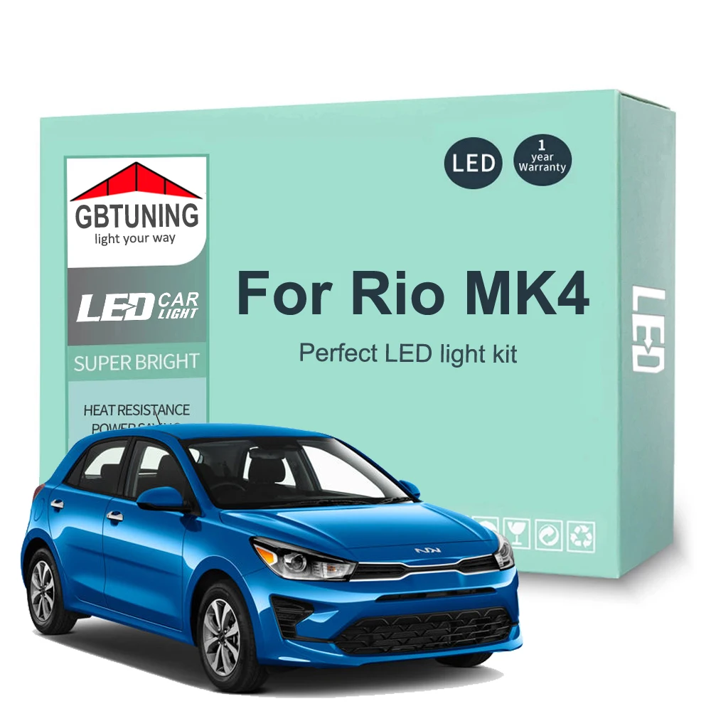 Kit bombillas LED Canbus interior Kia Rio IV MK4 YB 2017-2023