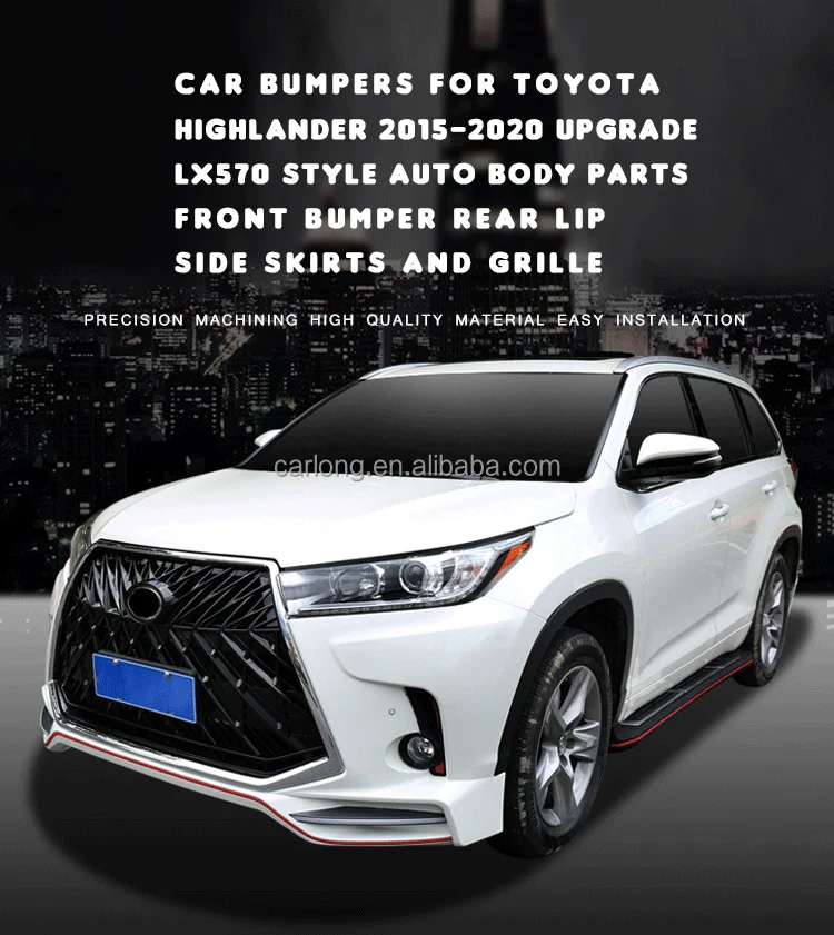 Parachoques estilo Lx570 para Toyota Highlander