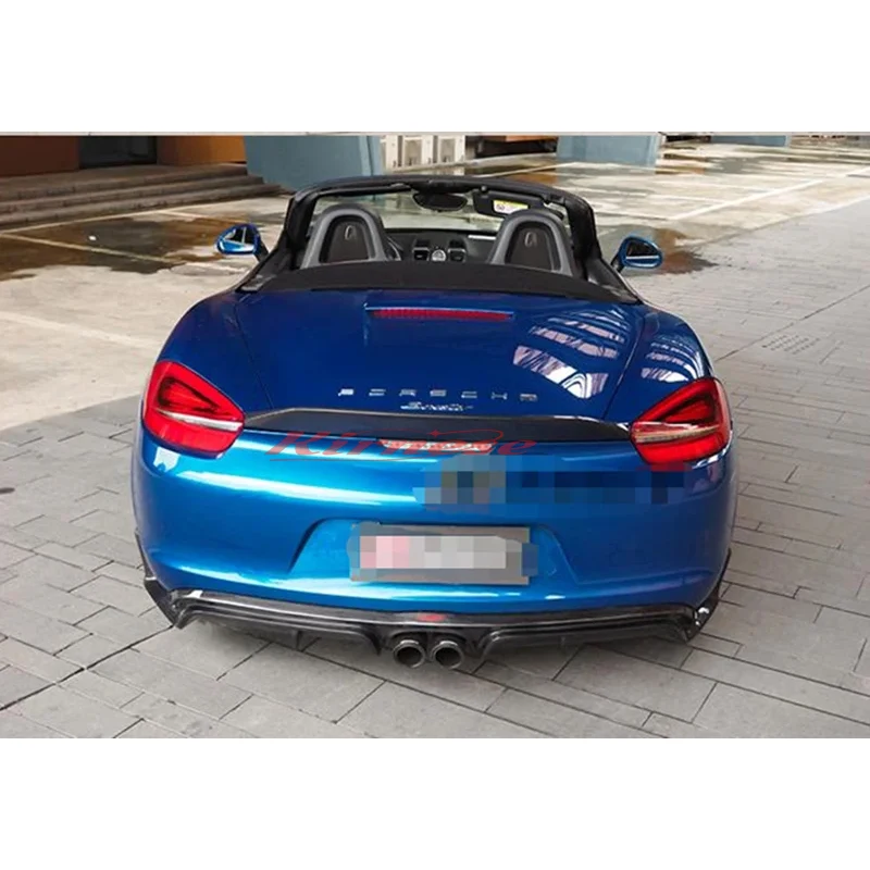 Alerón trasero carbono negro para Porsche Boxster 981 (2013-2016) - imagen 2