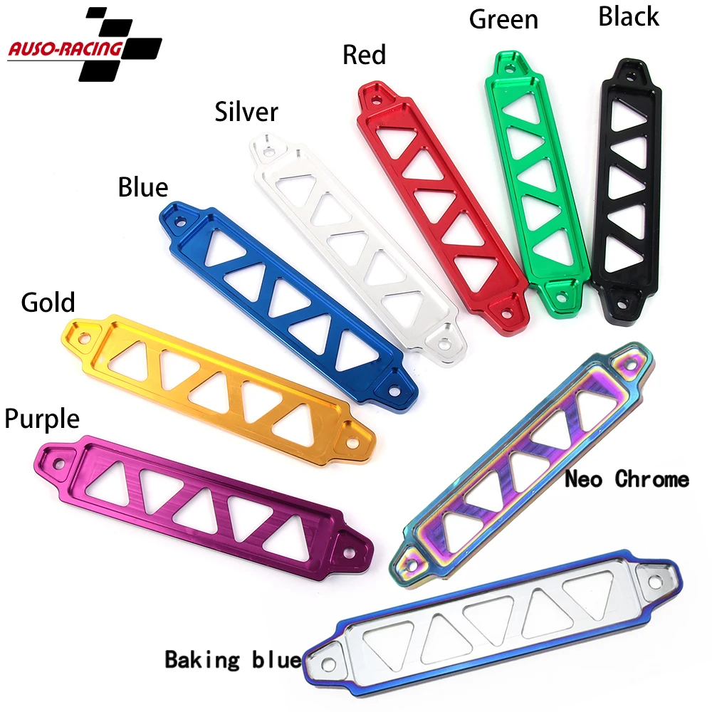 Barra de sujeción de batería de aluminio rojo para Honda Civic