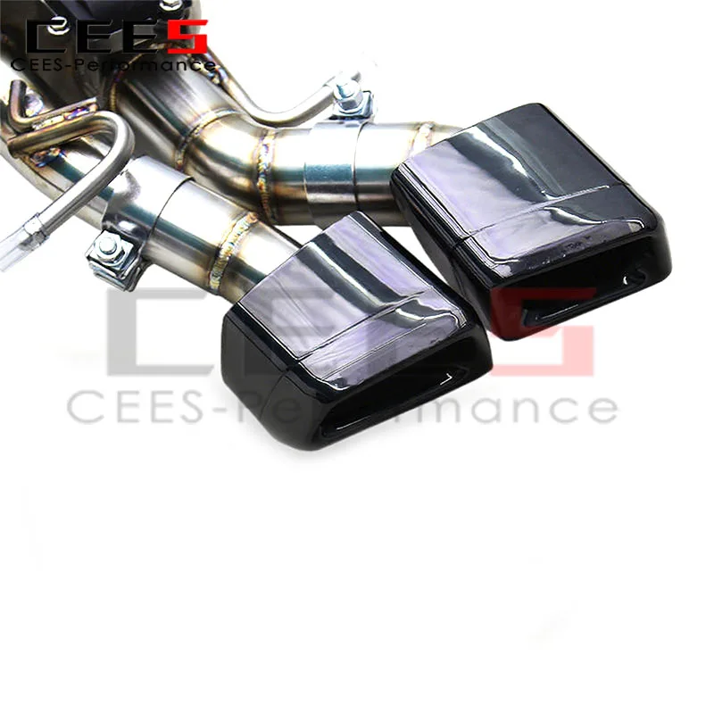 CEES bajante Mercedes CLS550 V8 4.7 M278 con X-tubo y válvulas - imagen 5