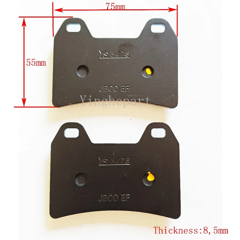 Pastillas de freno Yamaha XT660X Super Moto 2004-2017 - imagen 2
