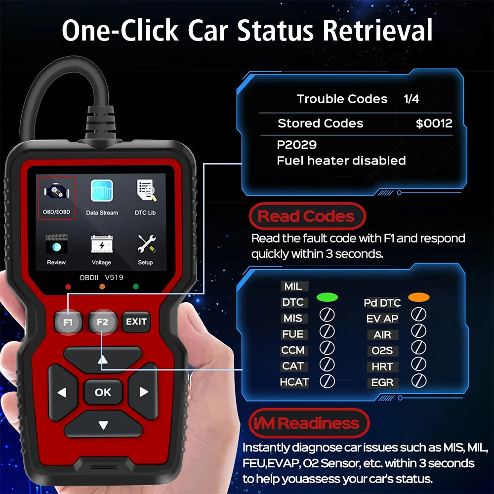 Escáner OBD2 ELM327 para lectura de fallos y datos del motor - imagen 3