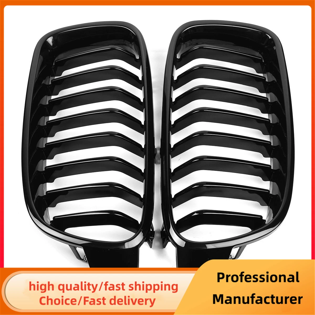 Parrilla doble riñón negra para BMW Serie 3 F30/F31/F80 (2012-2018) - imagen 5