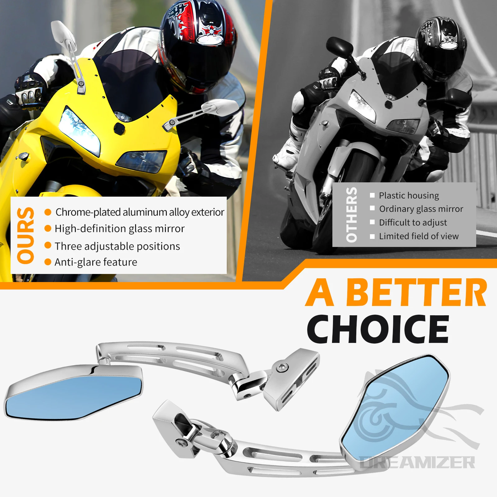 Espejos retrovisores CNC antideslumbrantes Suzuki GSXR y Hayabusa - imagen 4
