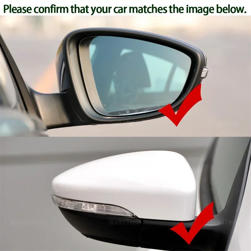 Espejo retrovisor calefactable para Volkswagen VW CC con detalle del elemento calefactor