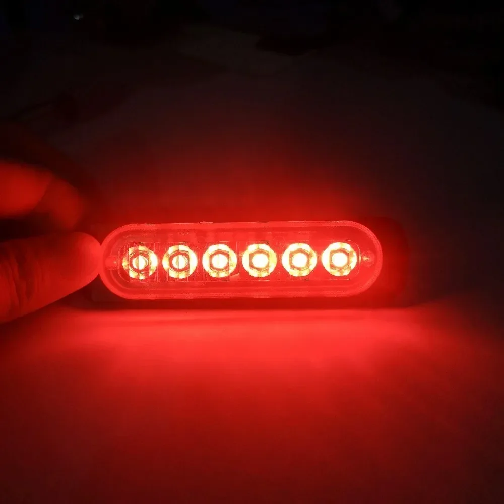 Barra LED estroboscópica ámbar 12/24 V para coche, camión y 4x4 - imagen 3