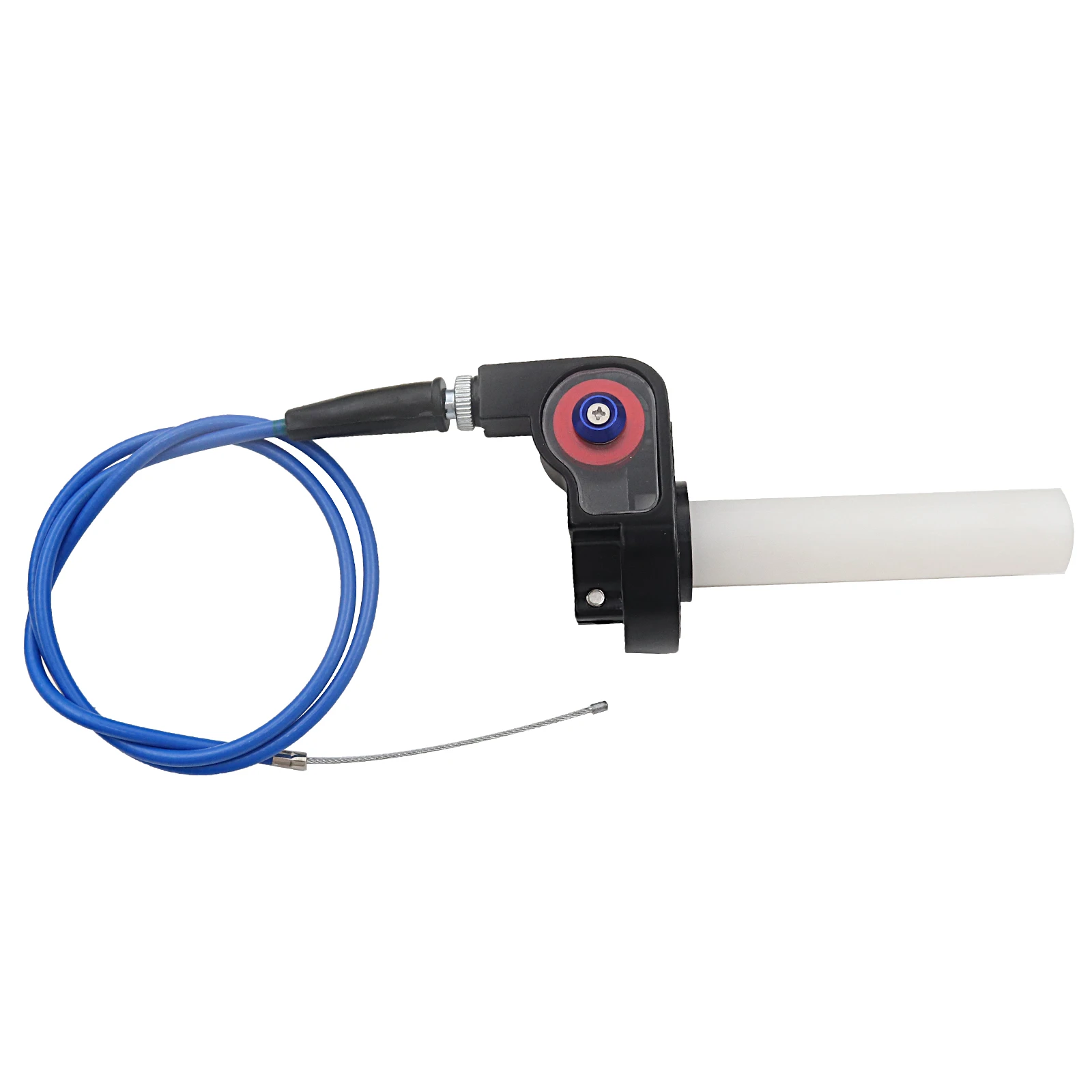 Alconstar Racing mango de aluminio empuñadura de acelerador empuñaduras de mano 1/4 ajuste de acelerador de Gas de giro rápido con Cable de acelerador para KT CRF - imagen 4