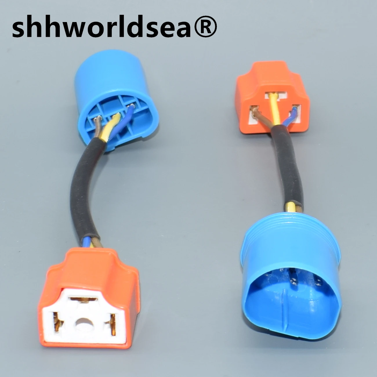 Shhworldsea Adaptador de faro 9004/9007 macho a H4 hembra
