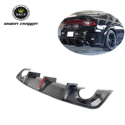 Difusor trasero fibra carbono LED Dodge Charger SRT cuerpo ancho 20-24