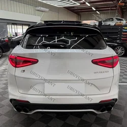 Alerón de techo negro brillante para Alfa Romeo Stelvio (2017+)