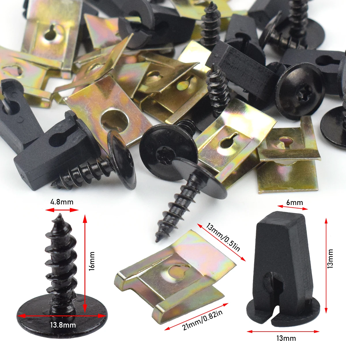 Tornillo Torx cubrecárter con clip guardabarros VW Audi SEAT - imagen 2
