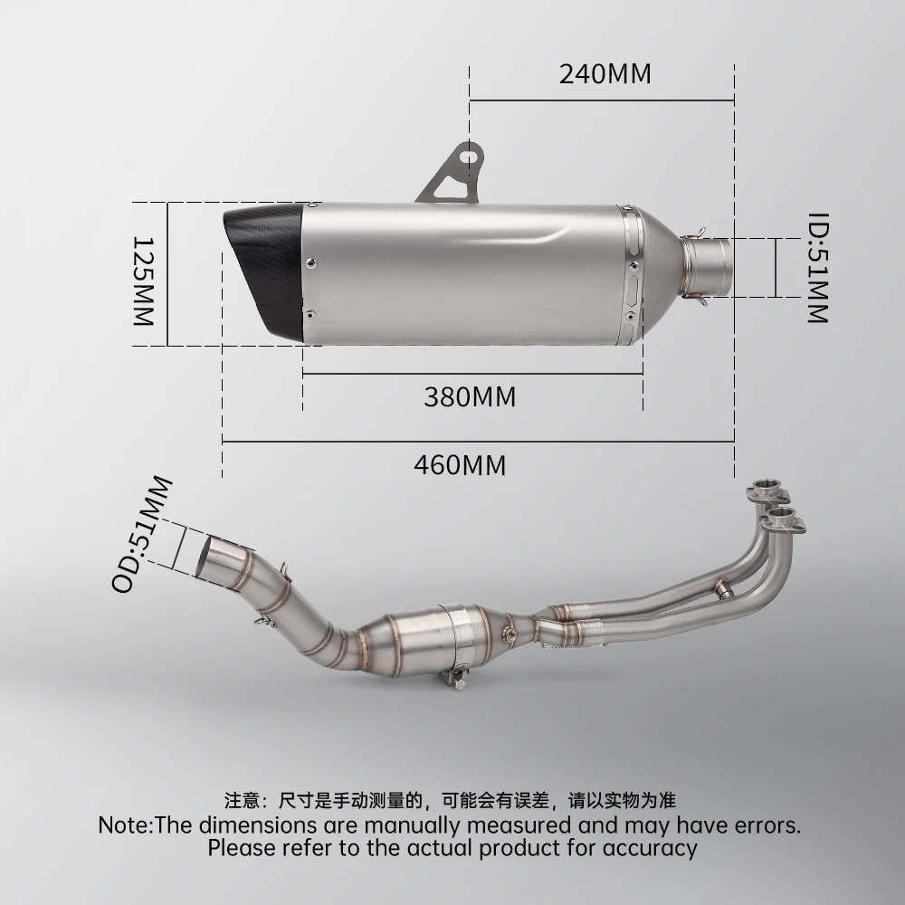 Sistema de escape completo Yamaha TMAX 500/530/560 (2016-2025) - imagen 3