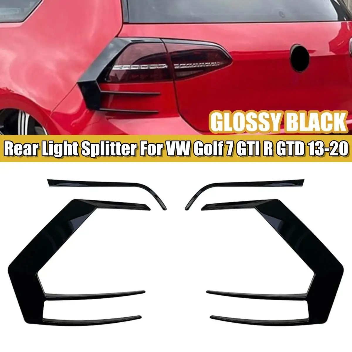 Canard para parachoques trasero VW Golf 7 GTI/R/GTD 2013-2020