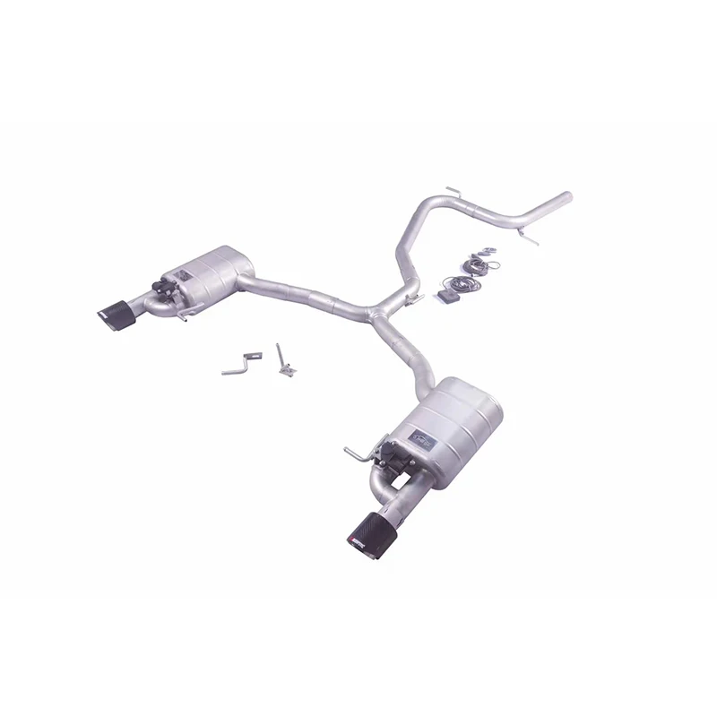 GFC escape catback Audi A5 B8 2,0 T 09-19 acero inoxidable válvula - imagen 3