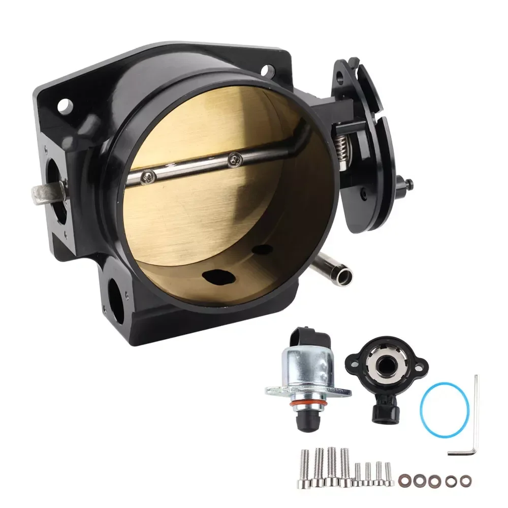 Cuerpo del acelerador negro de 102 mm para motores GM LS