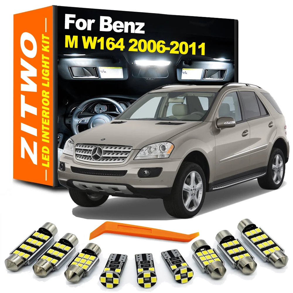 Bombillas LED ZITWO 19 piezas interior Mercedes-Benz ML W164 ML350 ML500