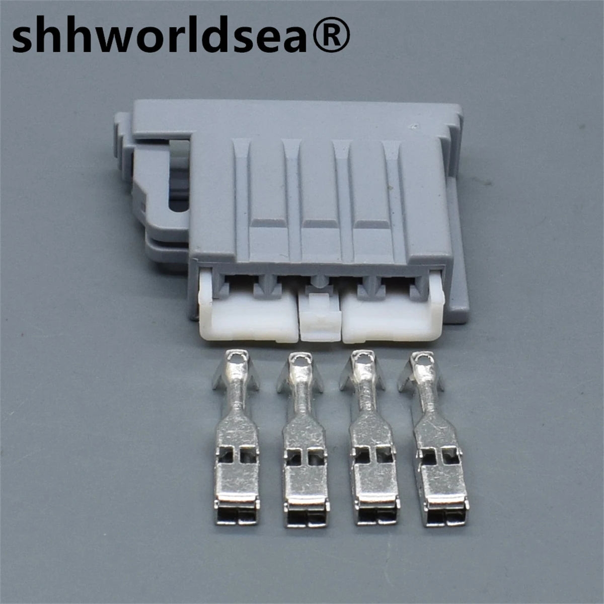 Shhworldsea conector eléctrico 4 pines 2,8 mm con terminal