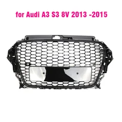 Rejilla parachoques negro brillante Audi A3 S3 8V 2013-2015