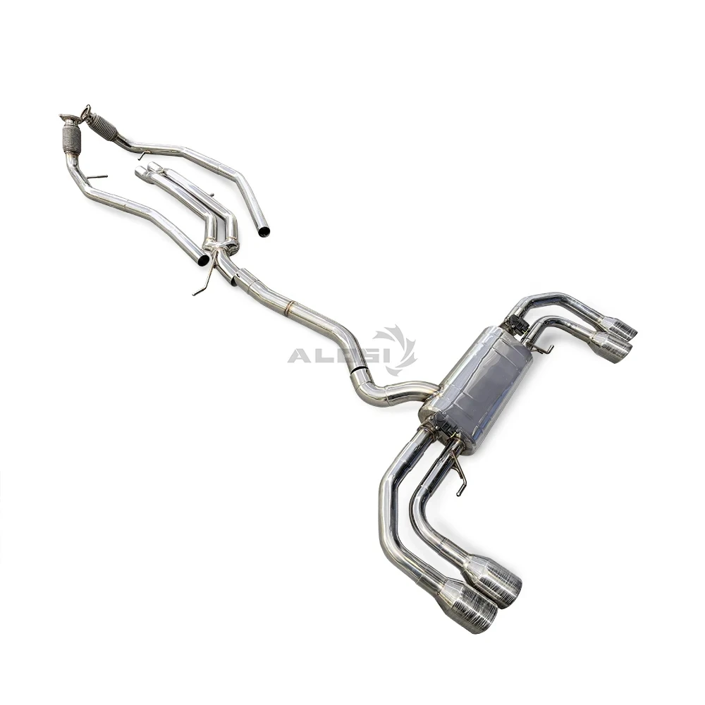 Silenciador escape catback Deportivo Audi Q7 3.0 T 2016-2020 acero inoxidable