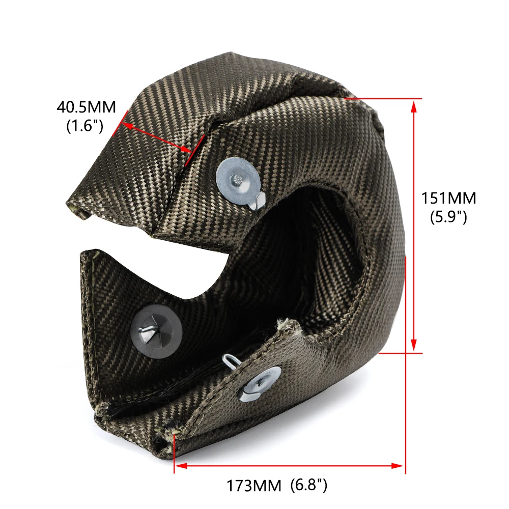 Turbocompresor T25/T28 titanio con protector térmico - universal tuning - imagen 3