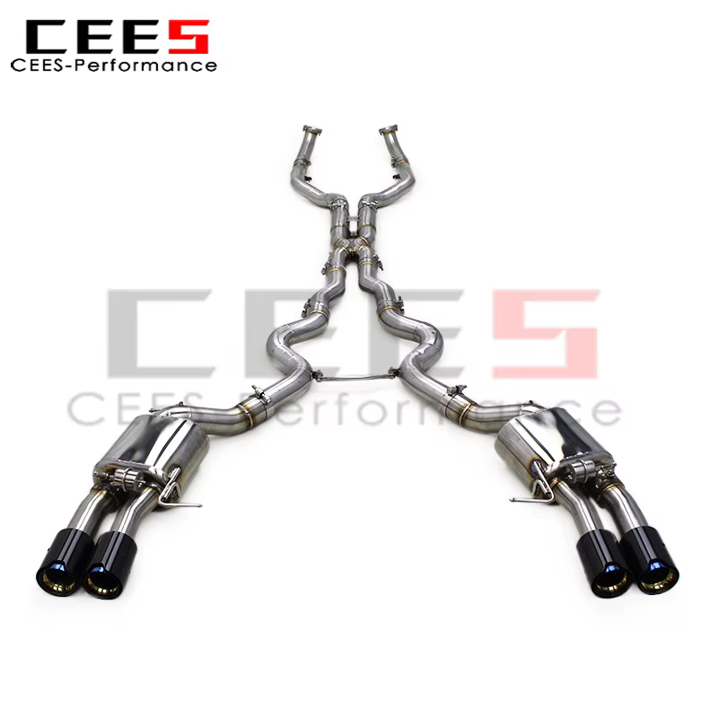 Sistema de escape Catback CEES para BMW M6 con válvulas de vacío