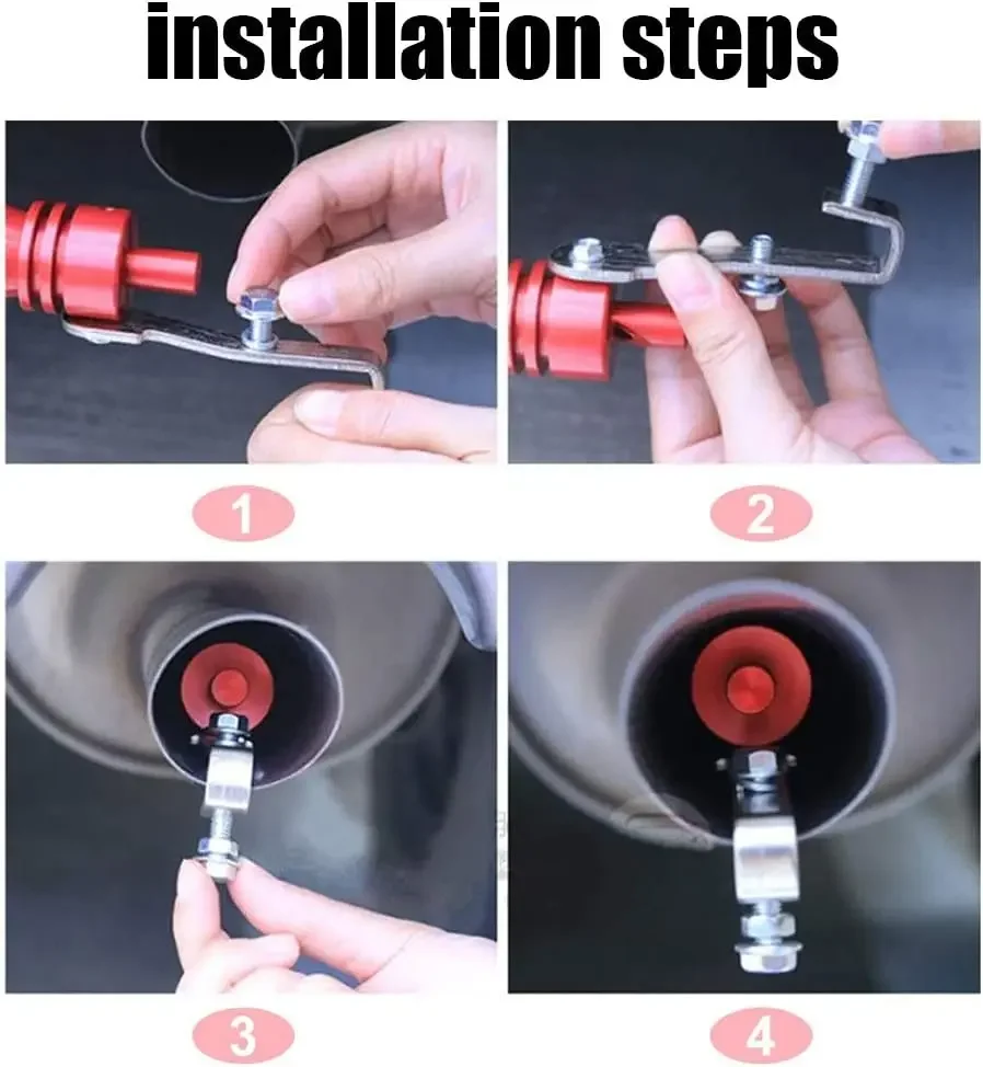 Proceso de instalación del silbato en el escape