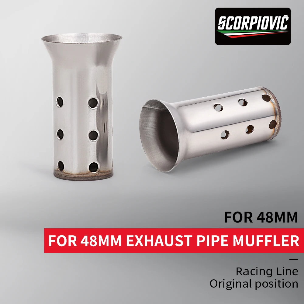 Universal 51mm/48mm ajustable escape de motocicleta DB Killer silenciador eliminador de sonido - imagen 3