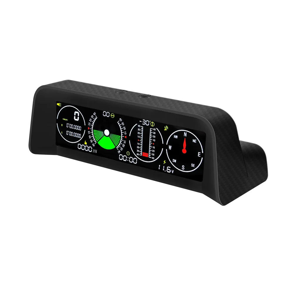 X90-velocímetro Digital para coche, medidor de pendiente MPH KMH, brújula inclinada, alarma de exceso de velocidad, accesorios para automóviles