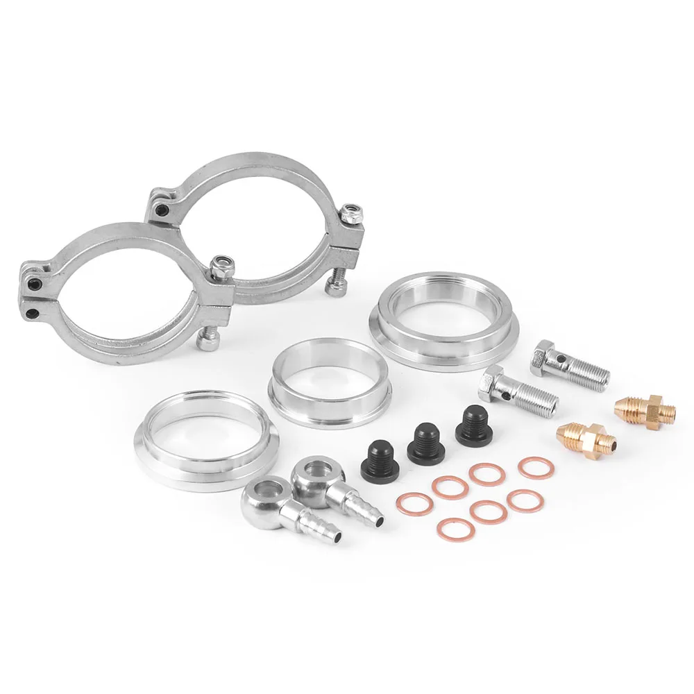 Racing TOTOP 44mm enfriador de agua Wastegate Turbo externo con brida Hardware MV-R refrigerado por agua con logotipo rojo negro - imagen 3