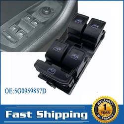 5G0959857D Interruptor elevalunas izquierdo VW Golf y Skoda Superb