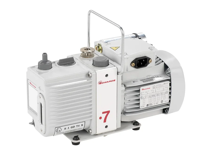 EDWARDS E2M0.7 Bomba de vacío de paletas rotativas sellada con aceite de doble etapa para uso industrial - imagen 3