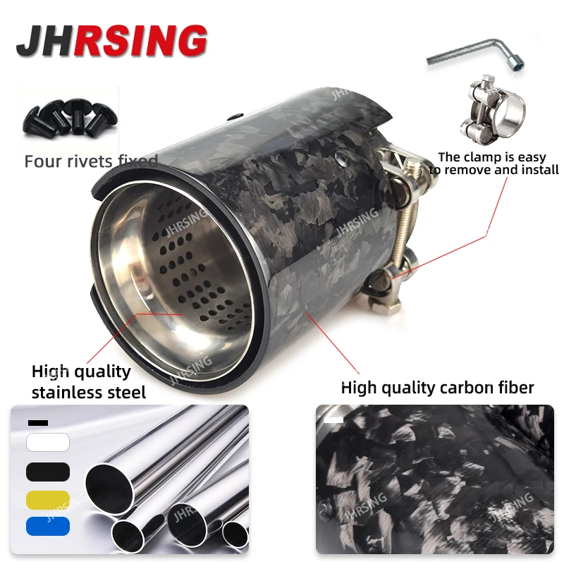 BMW Tubo de escape forjado en fibra de carbono con punta para M2/M3/M4 - imagen 5