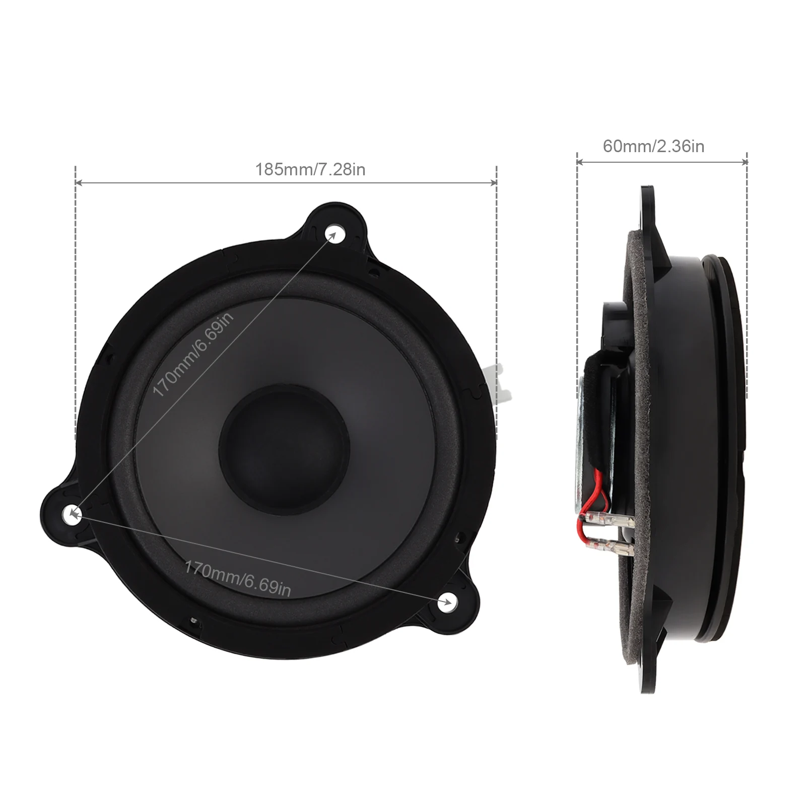 Altavoces 6,5 pulgadas 2 vías para Nissan: audio puerta coche - imagen 2