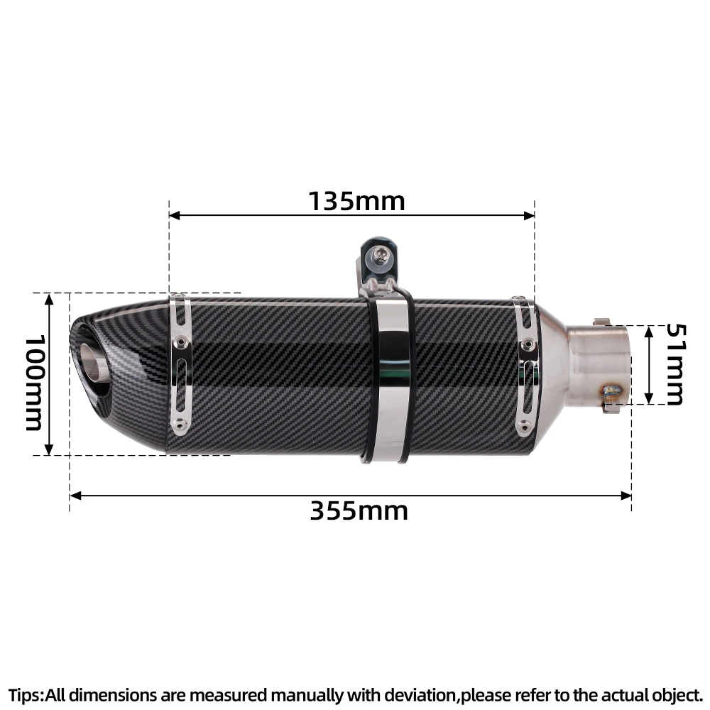 Sistema completo de escape con tubo de enlace y mufla R77