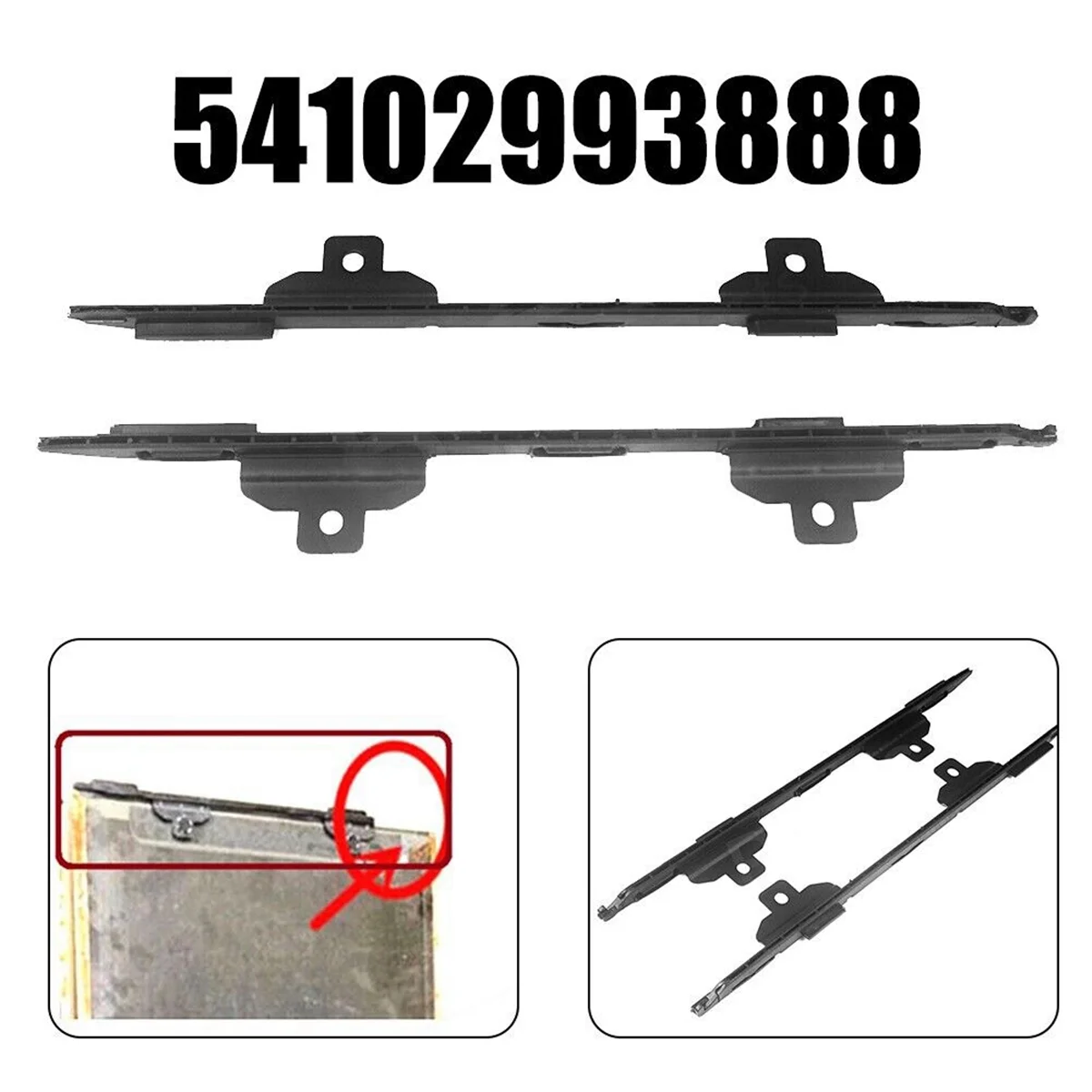 Soporte deslizante riel cortina techo solar BMW X1 E84 2009-2014 - imagen 4