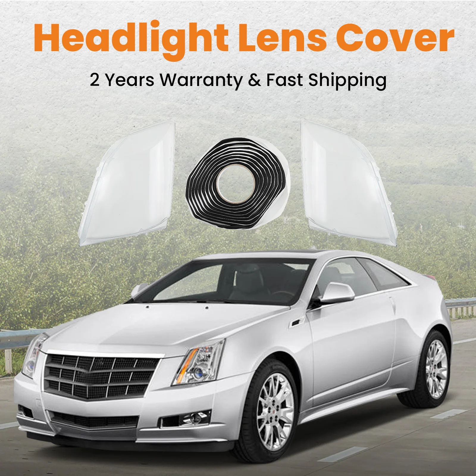 Cubiertas lente faro Maxpeedingrods para Cadillac CTS 2008-2013 - imagen 2