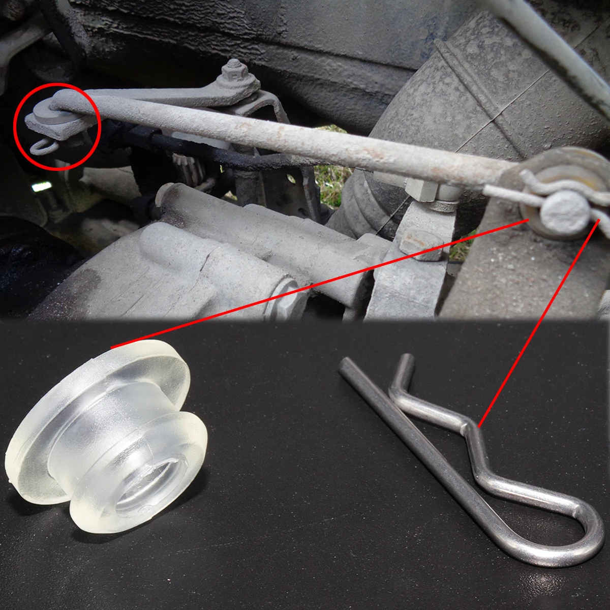 Kit Buje Palanca Cambios con Resorte – VW Golf 2 3 Jetta Polo T4