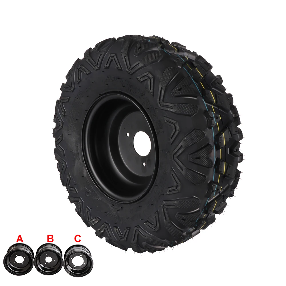 Neumático ATV 19x7-8 sin cámara con buje de 3/4 tornillos