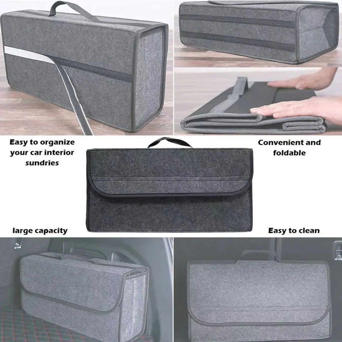 Bolsa maletero pliable tela suave para coche - imagen 3