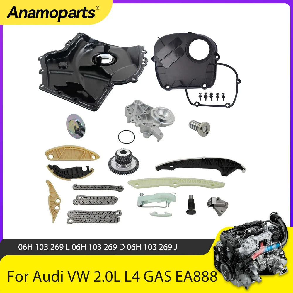 Tapa cadena distribución EA888 para VW Golf GTI Audi A3 2.0 TFSI