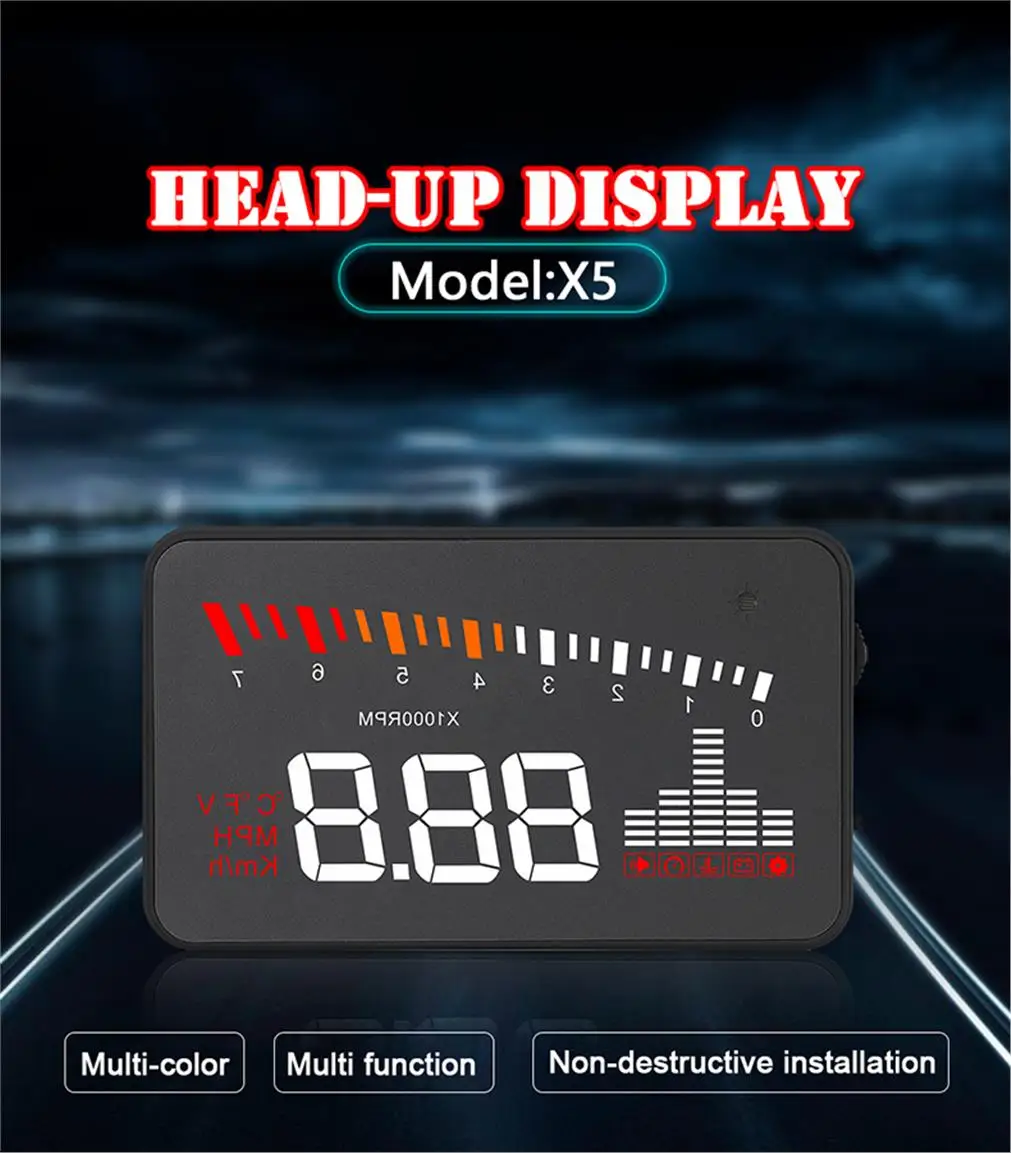 Vista del dispositivo X5 OBD