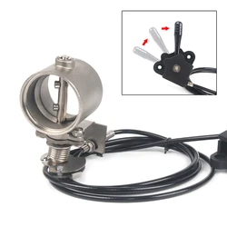 Kit válvula de escape manual y silenciador para moto universal