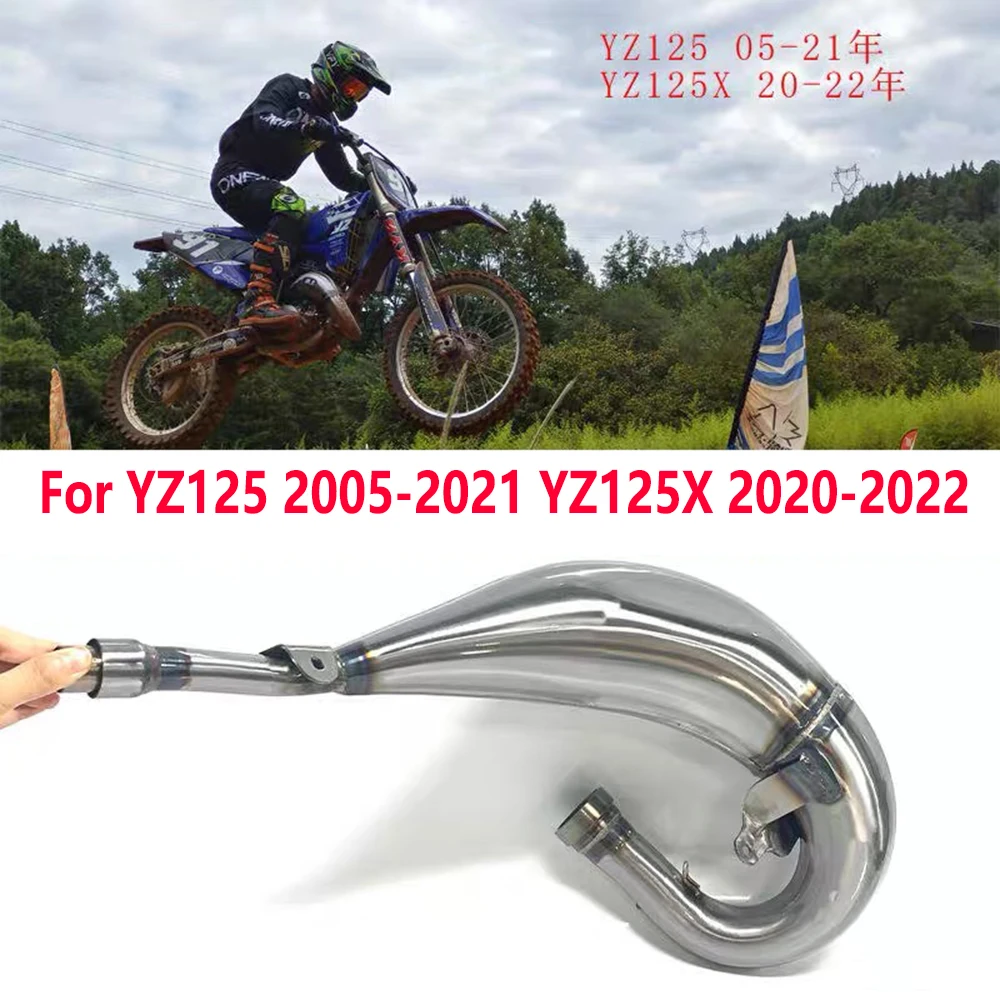 Codo escape acero inoxidable para Yamaha YZ125 y YZ125X 2005-2021