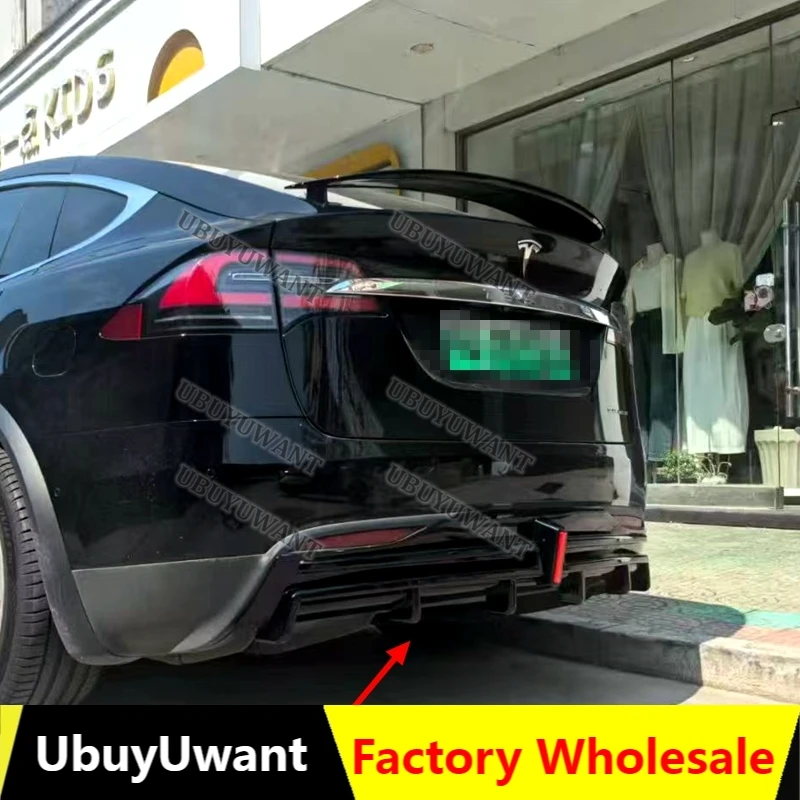 Difusor trasero con alerón para Tesla Model X 2017-2020