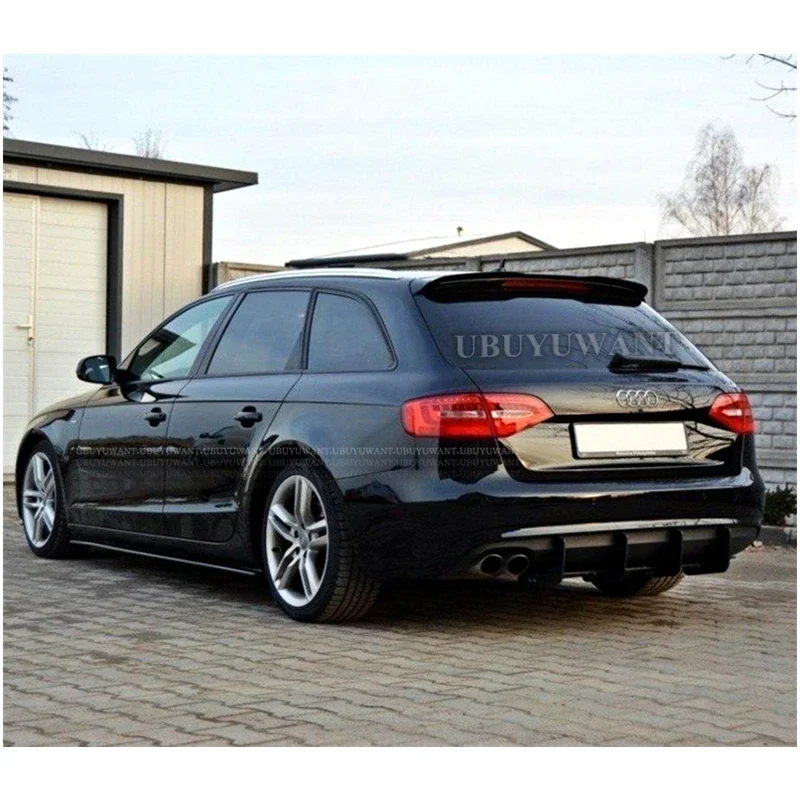 Alerón de techo ABS para Audi A4 B8 Avant visto desde la parte trasera