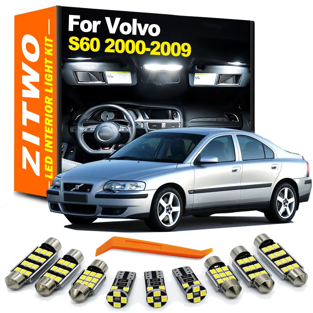 ZITWO Kit de bombillas LED interior para Volvo S60 I (2000-2009)