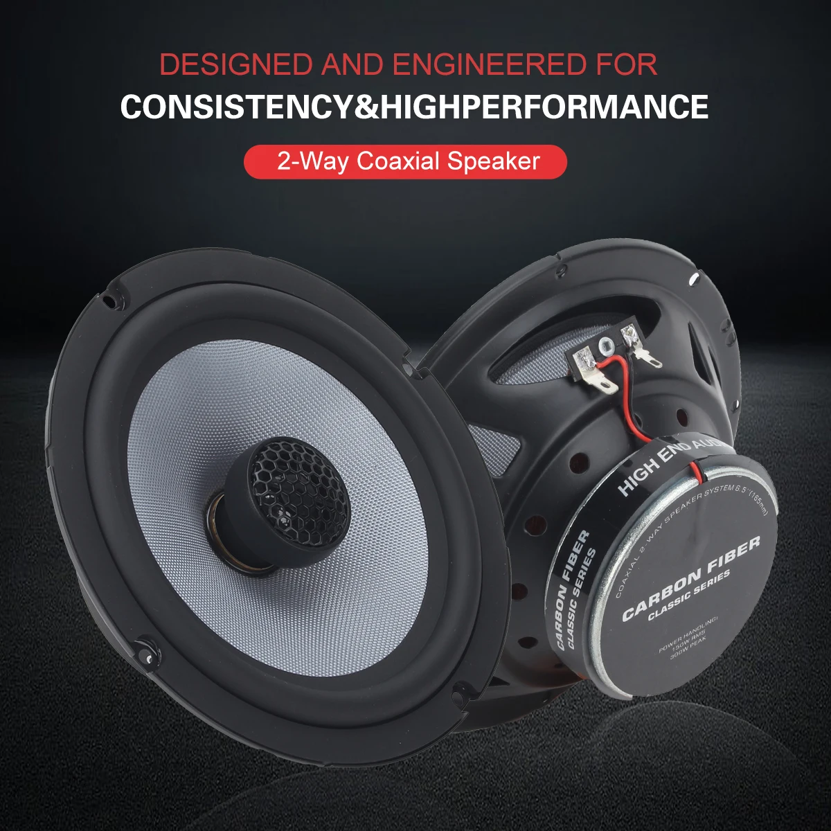 Zeming Audio YS602 altavoces coaxial 6,5" con tweeter seda 20mm – par - imagen 4