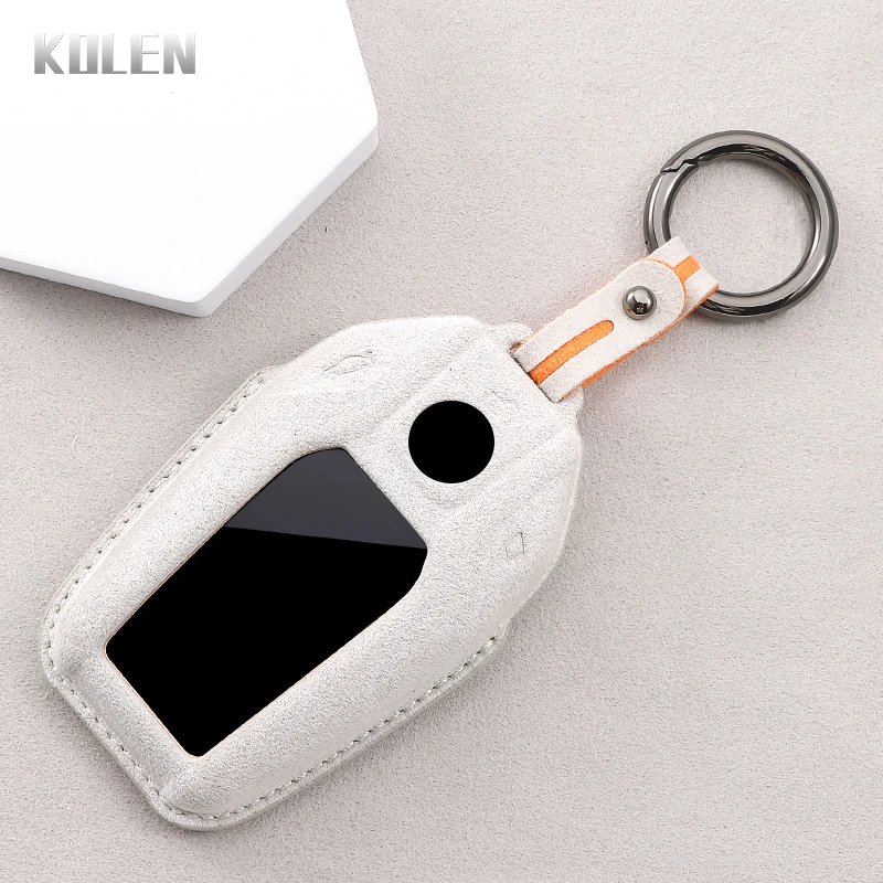 Funda de cuero para llave BMW con pantalla LED Serie 5, X3 y X5 - imagen 2
